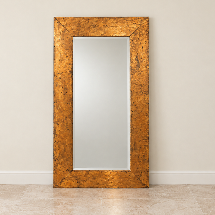 Ornate antique gold mirror — mirrors